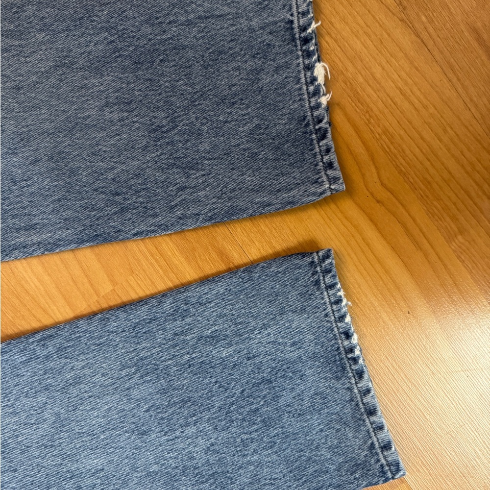 Agolde Riley High Rise Straight Crop Denim Jeans 27 - Picture 12 of 13